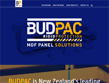 Tablet Screenshot of budpac.co.nz
